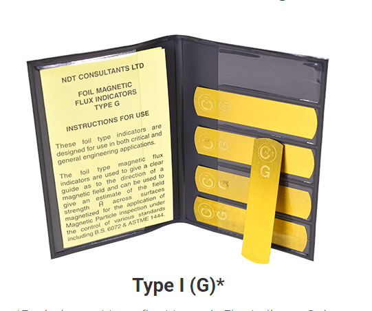 Strip Fluks Magnetik Laminasi NDT Tipe G Burmah-Castrol 5 Strip Untuk Perlengkapan Deteksi Cacat Partikel Magnetik 1