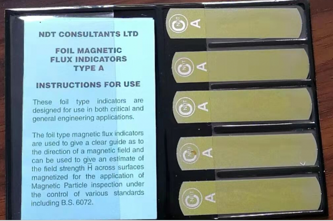 Strip Fluks Magnetik Laminasi NDT Tipe G Burmah-Castrol 5 Strip Untuk Perlengkapan Deteksi Cacat Partikel Magnetik 2