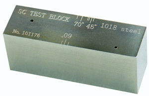 Blok Kalibrasi Ultrasonik SC, blok uji kalibrasi ketebalan, blok uji SC ASTM E164