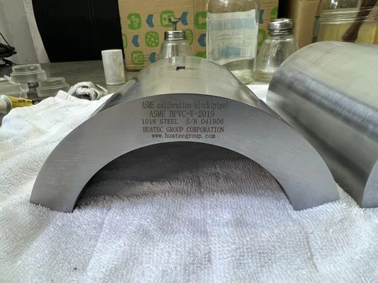 Ndt Equipment Pipe Ultrasonic Calibration Block Untuk Asme Angle Beam