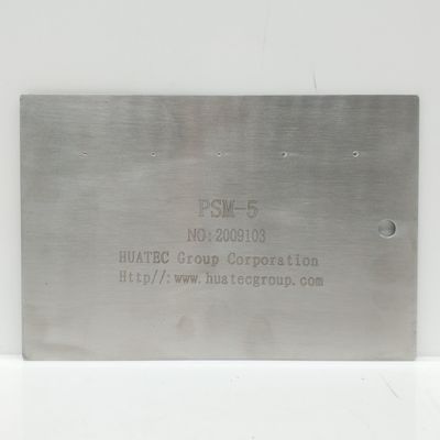 PSM-5 Panel pengujian TAM stainless steel Five Crack PT Reference Sample Penetrant Inspection Calibration Block untuk pengujian NDT LPI