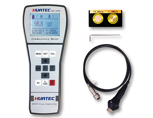 Satuan Pengukuran Konduktivitas Listrik Eddy Current Portable 60KHz Sinus Wave Digital (MS/m Atau % IACS)