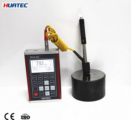 RHL50 LCD Leeb Hardness Tester Digital Hardness Meter yang dapat diisi ulang untuk benda kerja logam