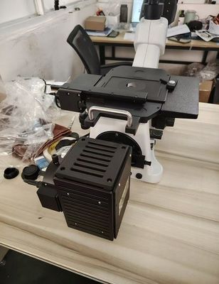 HM-41X Inverted Metallographic Microscope dengan Semi Achromatic Objective untuk Analisis Bahan