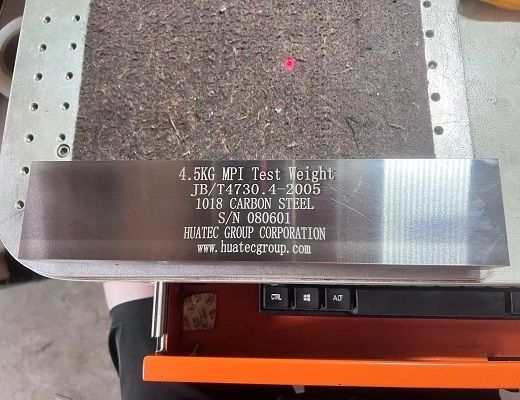 Aksesori Detektor Cacat Magnetik NDT Blok Uji Beban Mati N1