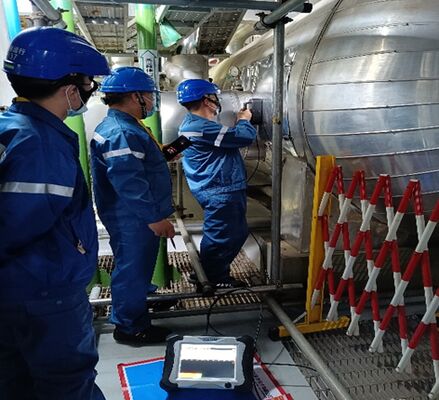 Ketebalan dinding pipa logam HEF-17B di luar Deteksi Pulse Eddy Current