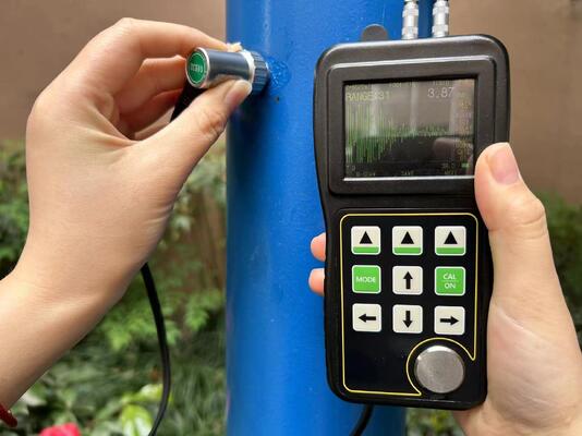 TG-5100D Real Time A Scan Dan B Scan Melalui Lapisan Ultrasonik Ketebalan Gauge