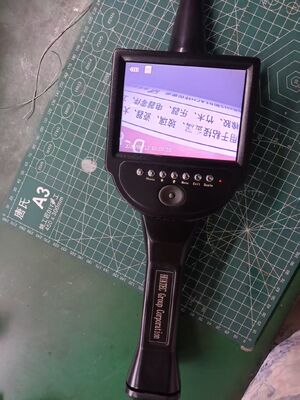 HTD-D8 Portable Industrial Video Endoscope Electric 4 Direction Bending Probe 720P Resolution For Engine Pipe Casting Inspection