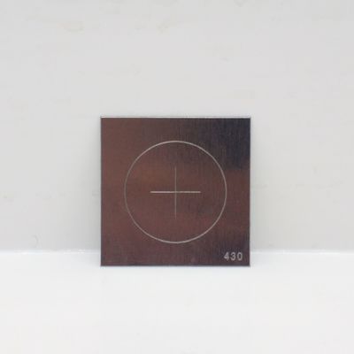 CX-430 MPI Sampel uji cacat buatan dengan cacat lingkaran dan silang