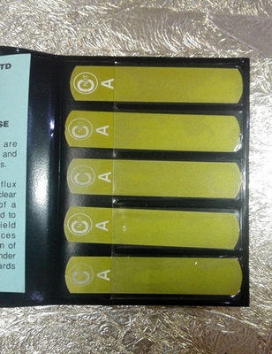 Strip Fluks Magnetik Laminasi NDT Tipe G Burmah-Castrol 5 Strip Untuk Perlengkapan Deteksi Cacat Partikel Magnetik