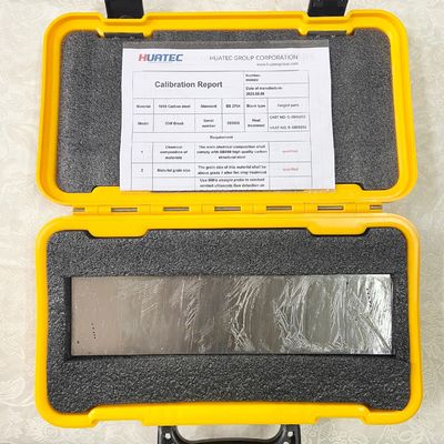 IOW API RP 2X UT Kalibrasi Blok 1/16" Lubang Diameter 10° Slope Resolution Hole NDT Ultrasonic Testing Reference Block