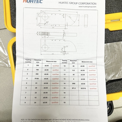 IIW V1 Kalibrasi Blok Di Baja Karbon Aksesoris Baja Ringan Untuk Detektor Cacat Ultrasonik