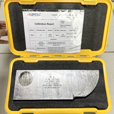 Blok Kalibrasi UT Baja Karbon Ketebalan 25mm Untuk Pengukuran yang Tepat