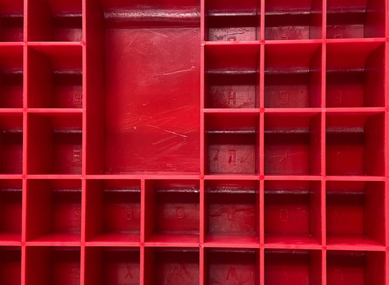 Red Lead Number Box Lead Marker Box Aksesoris Untuk Detektor Cacat Sinar X