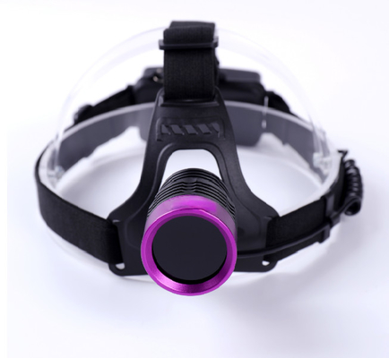 Jenis Helm Hitam Lampu depan UV disesuaikan Partikel Fluoresen Magnetik Dan Pemeriksaan Penetrasi