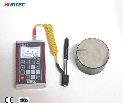 RHL50 LCD Leeb Hardness Tester Digital Hardness Meter yang dapat diisi ulang untuk benda kerja logam
