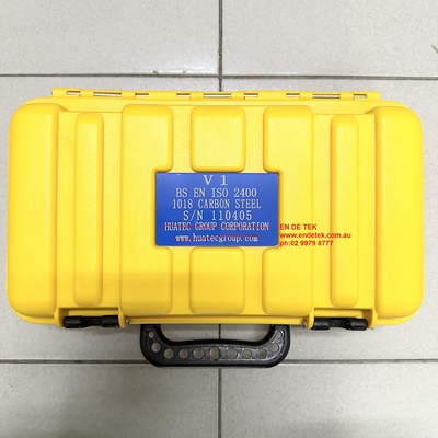 IIW V-1 CS SS AL Bahan UT Kalibrasi Blok Instrumen NDT