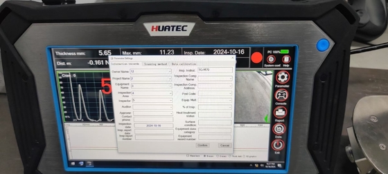Robot Pengukur Ketebalan Ultrasonik Elektromagnetik dan Korosi Perayap Magnetik TG-M70C untuk Deteksi Korosi Dinding Pelat