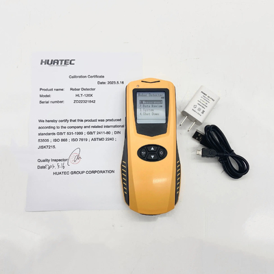HLT-120X Resolusi Tinggi LCD Display Rebar Lokasi Distribusi arah Ketebalan Detektor