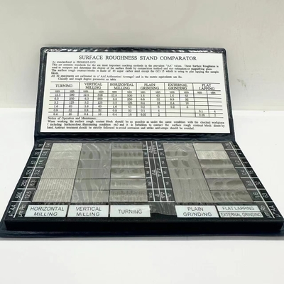 45 Super Karbon Steel Surface Roughness Comparator Contrast Sample Block untuk Industri