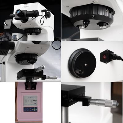 HVS-1000Z Side Roll Digital Display Turret Otomatis Micro Vickers Hardness Tester