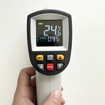 Thermometer Industri Tanpa Kontak Sensor Laser Infrared Instrumen Pengukuran Cepat OEM Didukung