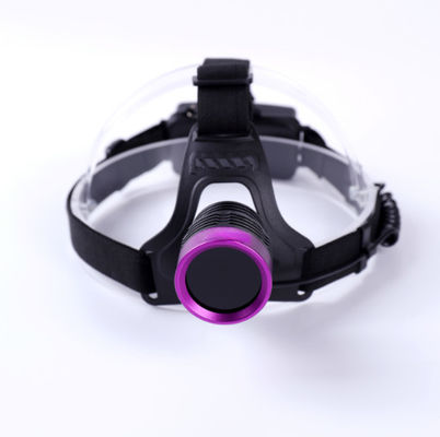 40 × 38mm Panjang Gelombang Puncak Lampu Depan UV Disesuaikan Untuk Kepala Dan Pakai Helm
