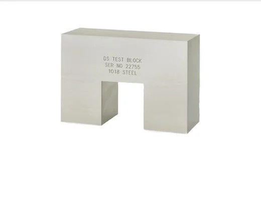 DS Jarak dan Sensitivitas Kalibrasi Blok Baja Karbon