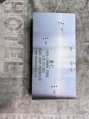 Blok Kalibrasi Ultrasonik AWS D1.1/D1.1M-2015 RC Resolution untuk Transduser Sinar Sudut