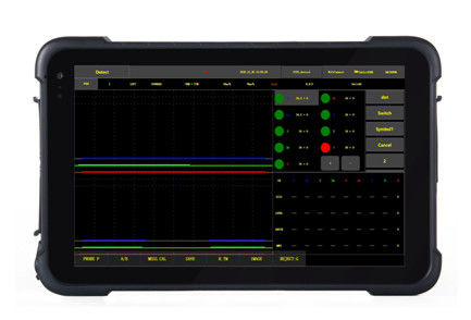 Semua Digital TFT Color Display Trolley Ringan Ultrasonik Railway Defect Detector untuk Sistem Kereta Api