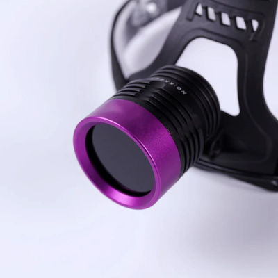 DG-90H Portable Helmet UV Lamp dengan Fungsi Handheld 365nm LED Ultraviolet Light