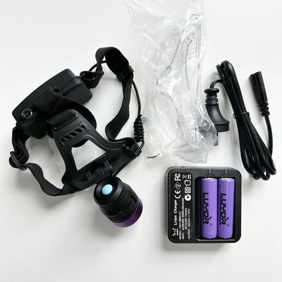 Lampu depan partikel UV Fluoresen Magnetik DG-3101S Dengan panjang gelombang puncak 365-370nm Dan 2 pcs 18650 baterai lithium