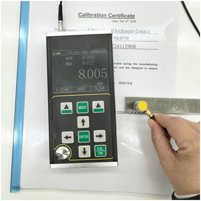 TG-5710 A/B Scan Baja Digital Ultrasonik Ketebalan Gauge 0.100-1800mm