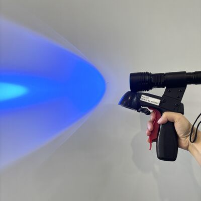 DG-B10 One Hand Operation UV Light Spray Can Holder 57.4mW/cm2 365nm NDT Fluorescent Testing Bracket Fit Lampu senter ultraviolet