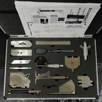 Instrumen NDT 13pcs Per Kit Pengelasan Gauges Set