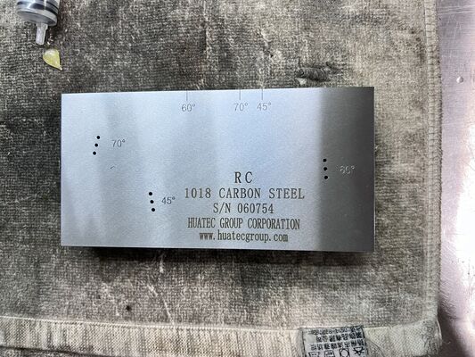 Blok Kalibrasi Ultrasonik AWS D1.1/D1.1M-2015 RC Resolution untuk Transduser Sinar Sudut