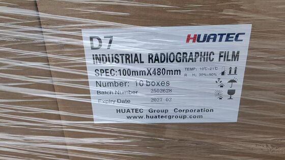 Film Radiografi Sinar X Industri Kontras Tinggi Biji halus NDT Weld Casting Inspeksi Film setara Agfa