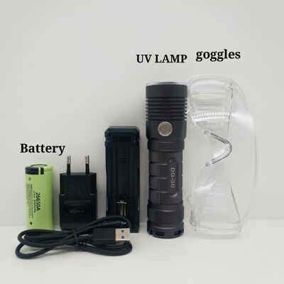 Senter LED UV cahaya LED Ultraviolet Senter Jam Kerja Panjang dan Kualitas Stabil