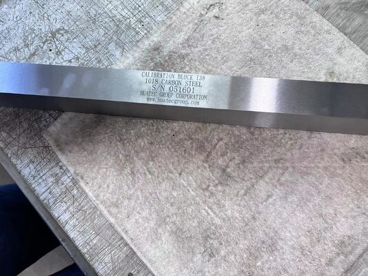 Blok Kalibrasi Standar Ultrasonik API 19mm 38mm 75mm dengan Lubang Bor Samping untuk Pengujian UT
