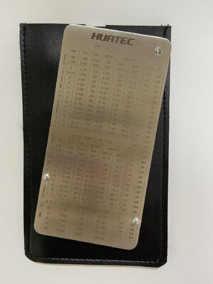 Ruler Inspeksi pipa kerucut Stainless Steel Pipe Pit Gauge