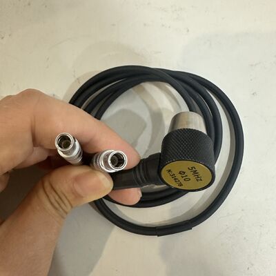 Performance tinggi N05 90 derajat Ultrasonik Probe 5MHz 10mm Pengganti Transduser untuk Ketebalan Gauge