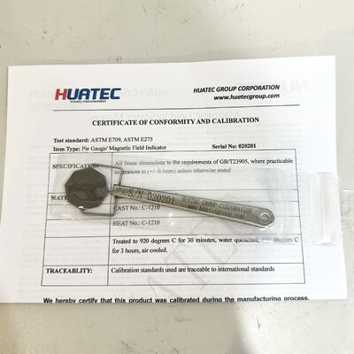 Pie Gauge ASTM Field Indicator Magnetic Pie Indicator ASTME709 Pengujian MPI