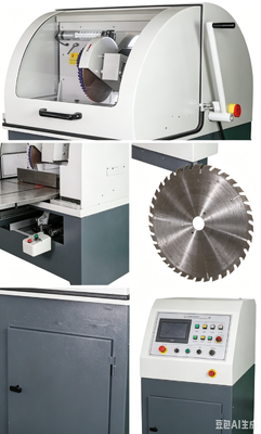 HC-350A Vertikal Metallographic Sampling Cutting Machine Φ110mm Max Cutting 4KW Air Cooling Sampel Cut-off Peralatan