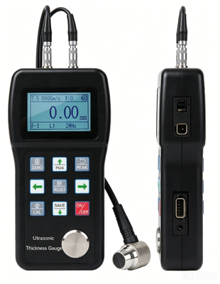 TG-3200L Portable Digital Ultrasonic Thickness Gauge 0.75-600mm Melalui Pengukuran Lapisan Metal Pipe Wall Thickness Testing Meter