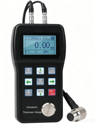 TG-3200L Portable Digital Ultrasonic Thickness Gauge 0.75-600mm Melalui Pengukuran Lapisan Metal Pipe Wall Thickness Testing Meter