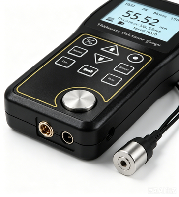 TG-100B Portable Ultrasonic Thickness Meter 0.01mm Resolusi LED Backlight LCD 500 Grup Penyimpanan NDT Instrumen Pengukuran
