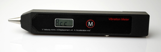 HG6450-3 Pena Getaran Portabel Bodi Aluminium 10-1000Hz 3 Parameter Pengukuran Penahan Data Daya Mati Otomatis Detektor Kesalahan Bantalan Motor