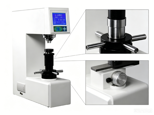 HR-150D Digital Rockwell Hardness Tester Pemuatan Otomatis HRA HRB HRC Mesin Uji Kekerasan Logam Multi Skala
