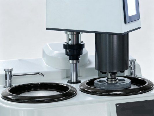 HPA-2000S Mesin Polishing Penggilingan Metallografi Otomatis Sempurna Dual Disc Multi-point & Center Pressure PLC Touch Screen Metal Sample Polisher