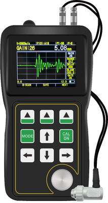 TG-5100D Real Time A Scan Dan B Scan Melalui Lapisan Ultrasonik Ketebalan Gauge